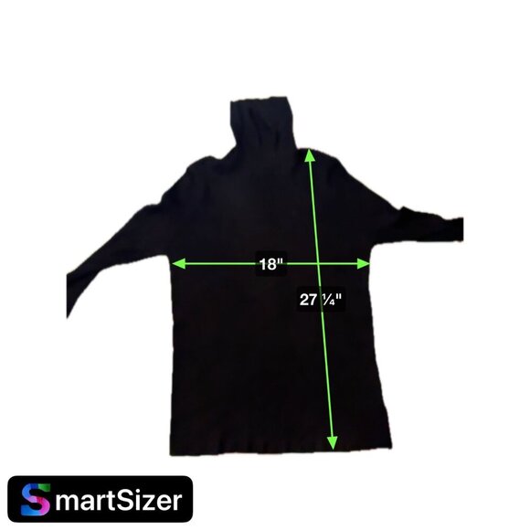 Time and Tru NWT Black Ribbed Long Sleeve Turtleneck Knit Top SZ XXL - Picture 7 of 8